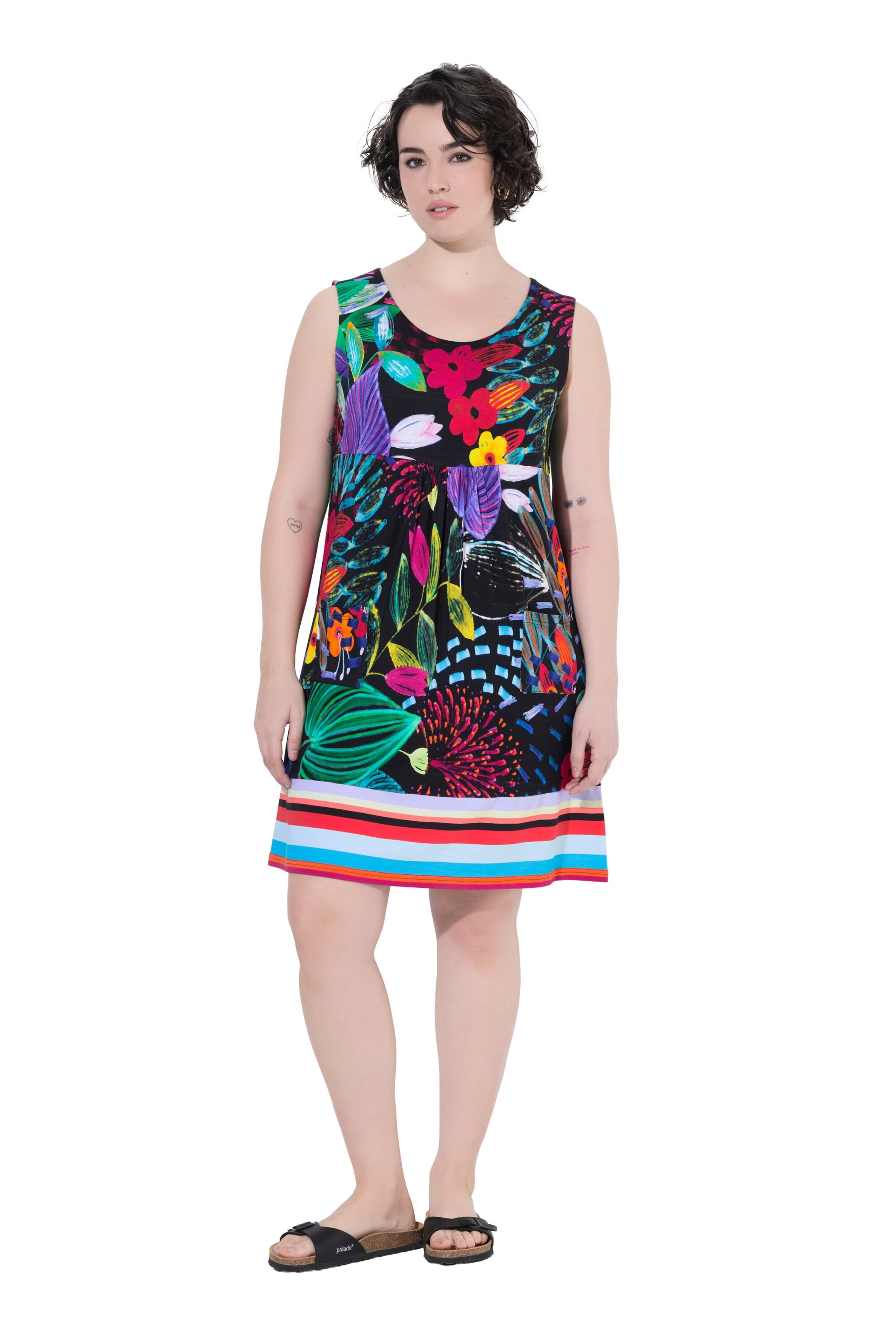 Ulla Popken Dress in Black: front