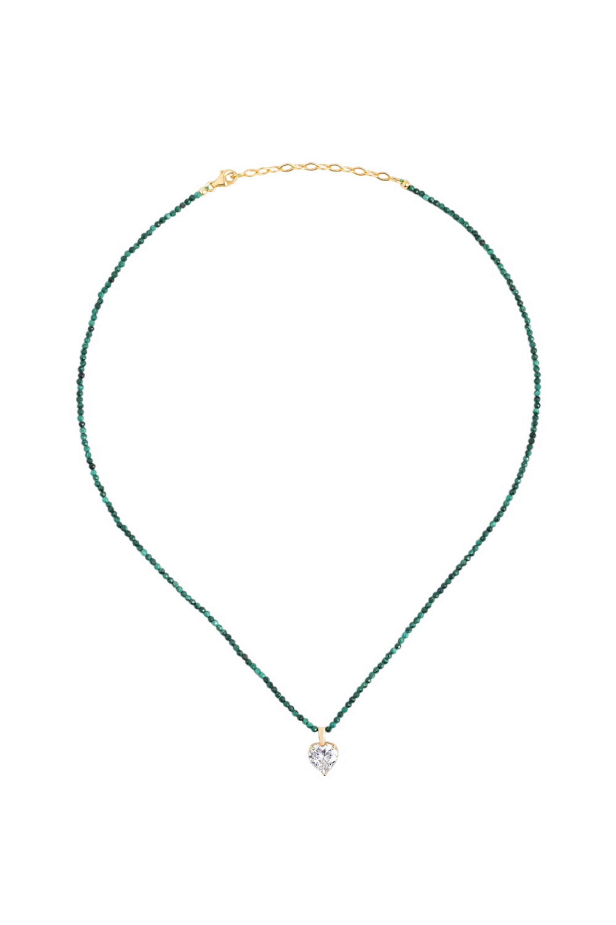 So Chic Necklace in Green: front