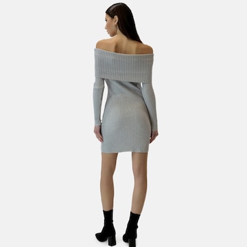 Elara Gebreide jurk in Grijs