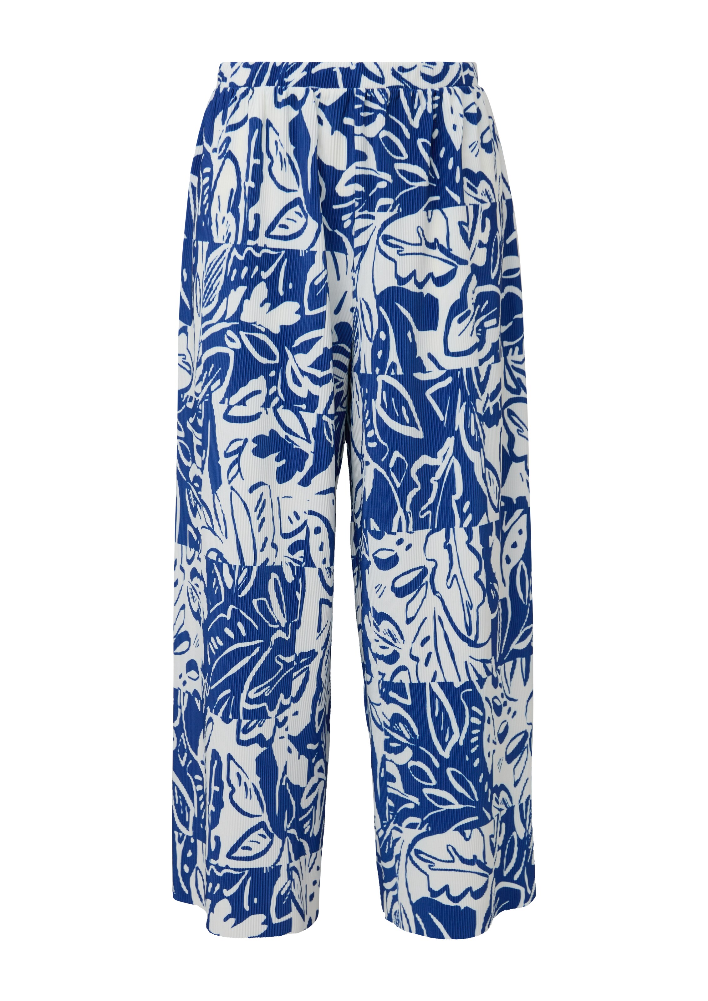 s.Oliver Wide leg Broek in Blauw: voorkant