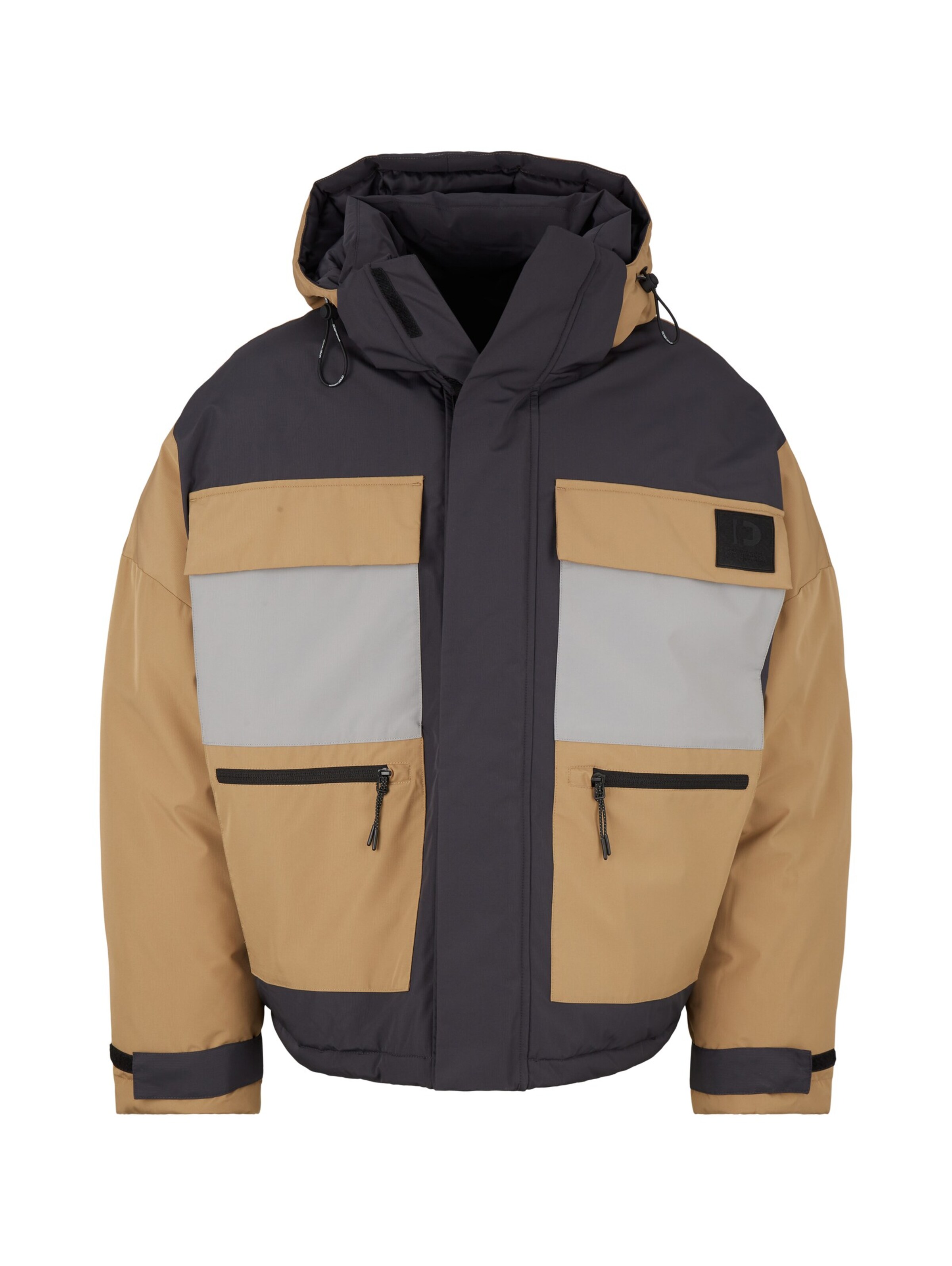 TOM TAILOR DENIM Between-Season Jacket in Beige: front