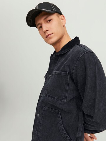 JACK & JONES Демисезонная куртка 'Steel' в Черный