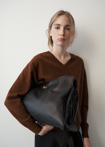 MANGO Pullover 'SERRAPI' in Braun: Vorderseite
