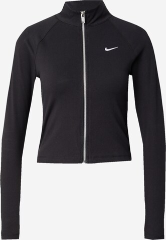 Nike Sportswear Sweatjacke 'Swoosh' in Schwarz: predná strana