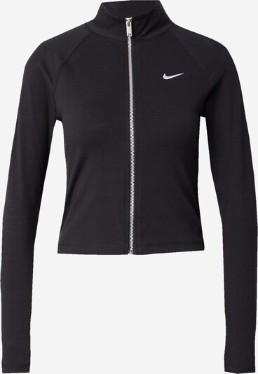 Nike Sportswear Sweatvest 'Swoosh' in de kleur Zwart / Wit, Productweergave