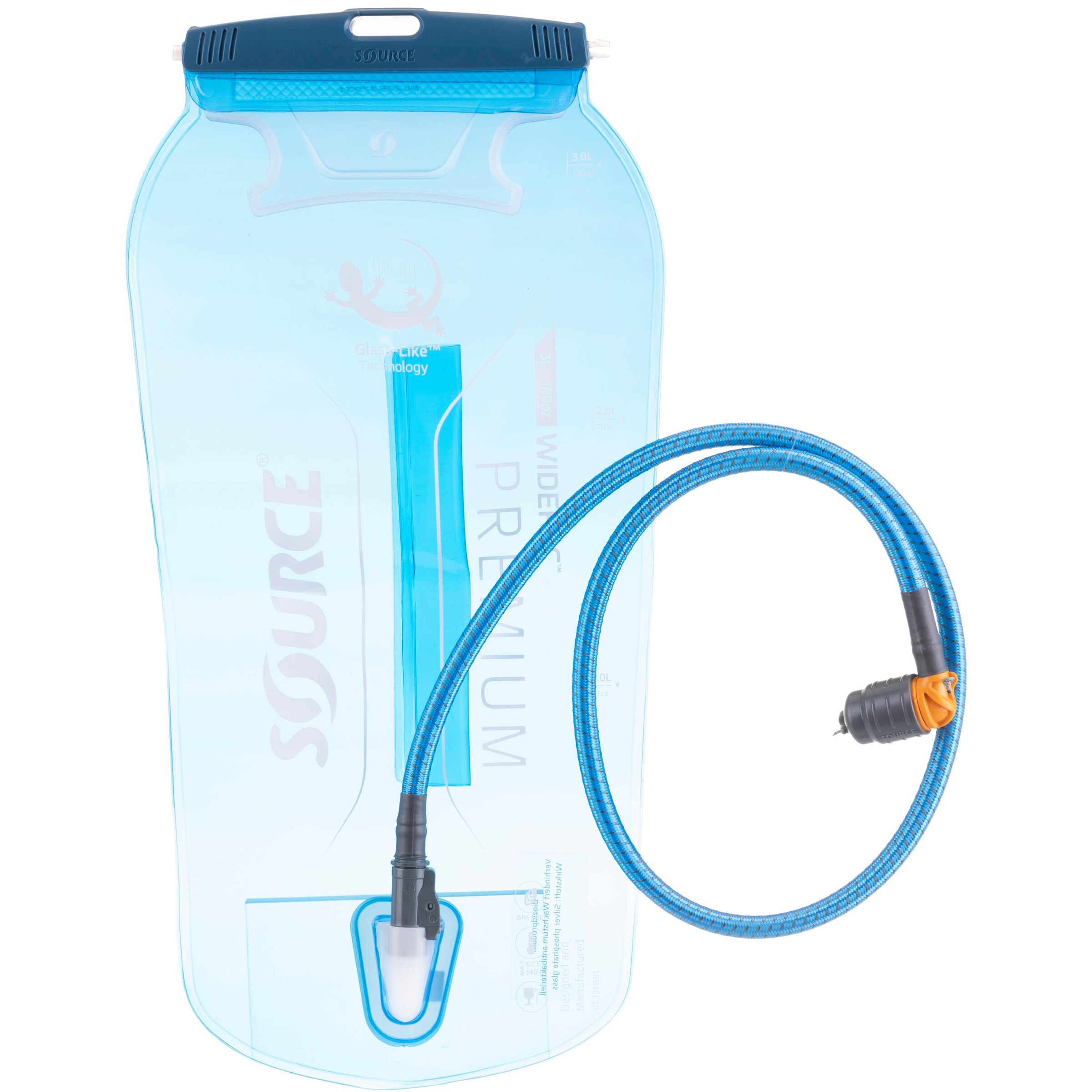 Source Drinking Bottle 'Widepac Premium 3L' in Blue: front