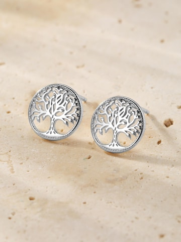 Hey Happiness - Pendientes 'Tree of Life Stud' en plata