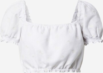 Camicia da donna di Abercrombie & Fitch in bianco: frontale