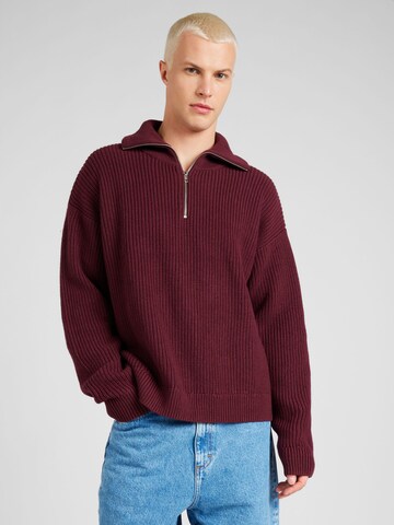 WEEKDAY Sweater 'Harry' in Red: front