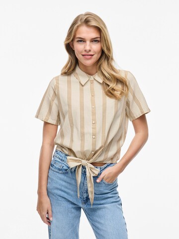 VILA Bluse i beige: forside