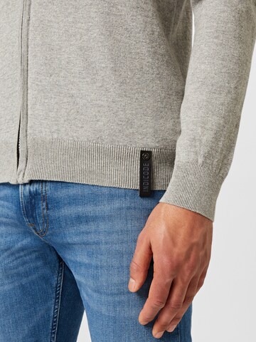 INDICODE JEANS Knit cardigan 'Chancellor' in Grey