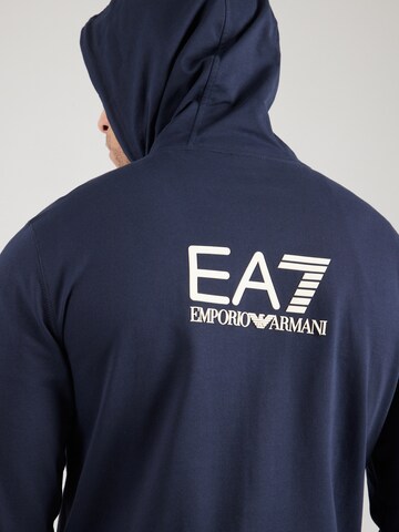 Giacca di felpa di EA7 Emporio Armani in blu