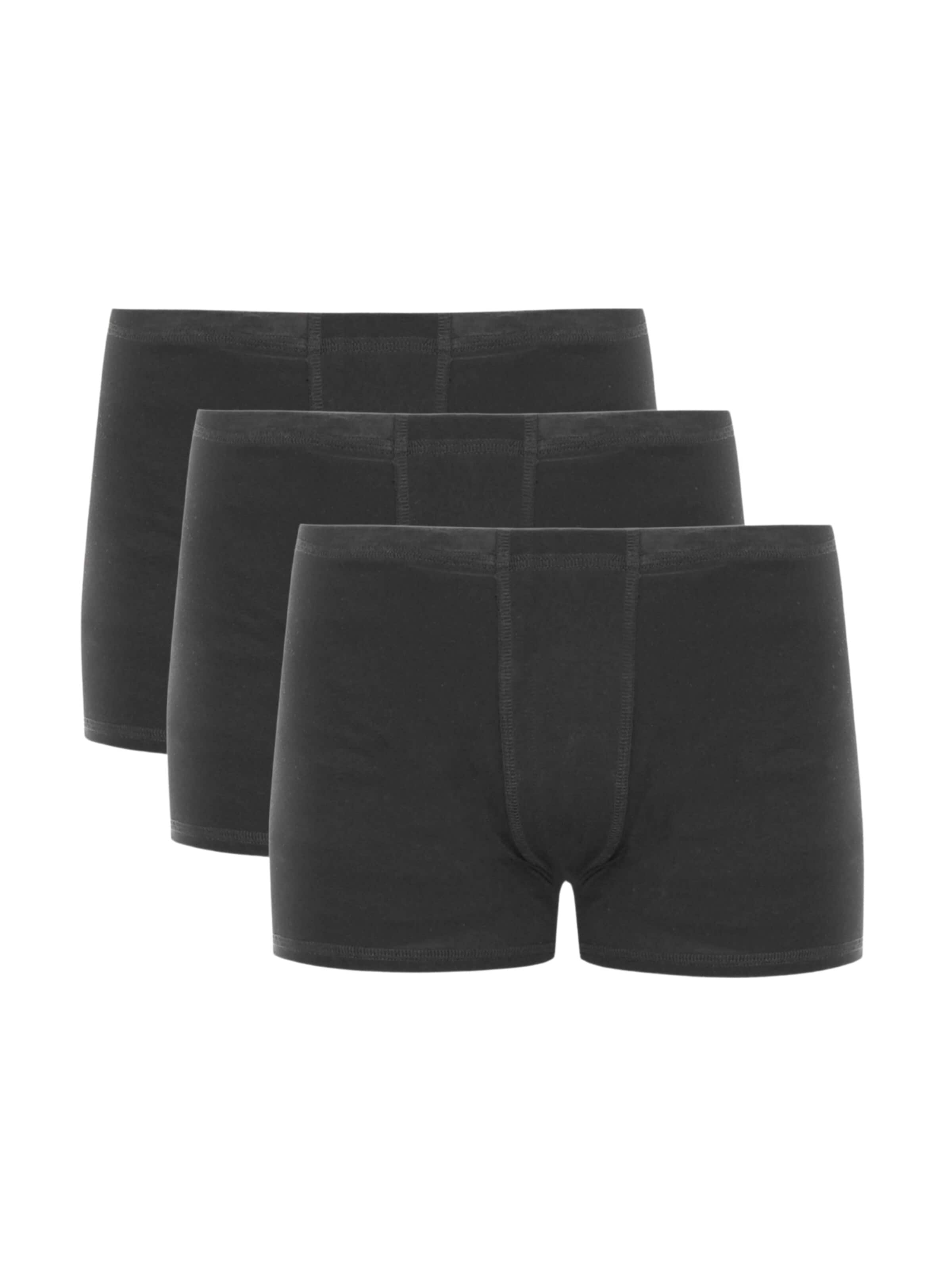 ZUBEK Boxer shorts 'Men's Merino Wool Boxer Briefs (Trunks) – 3 Pack' in Black: front