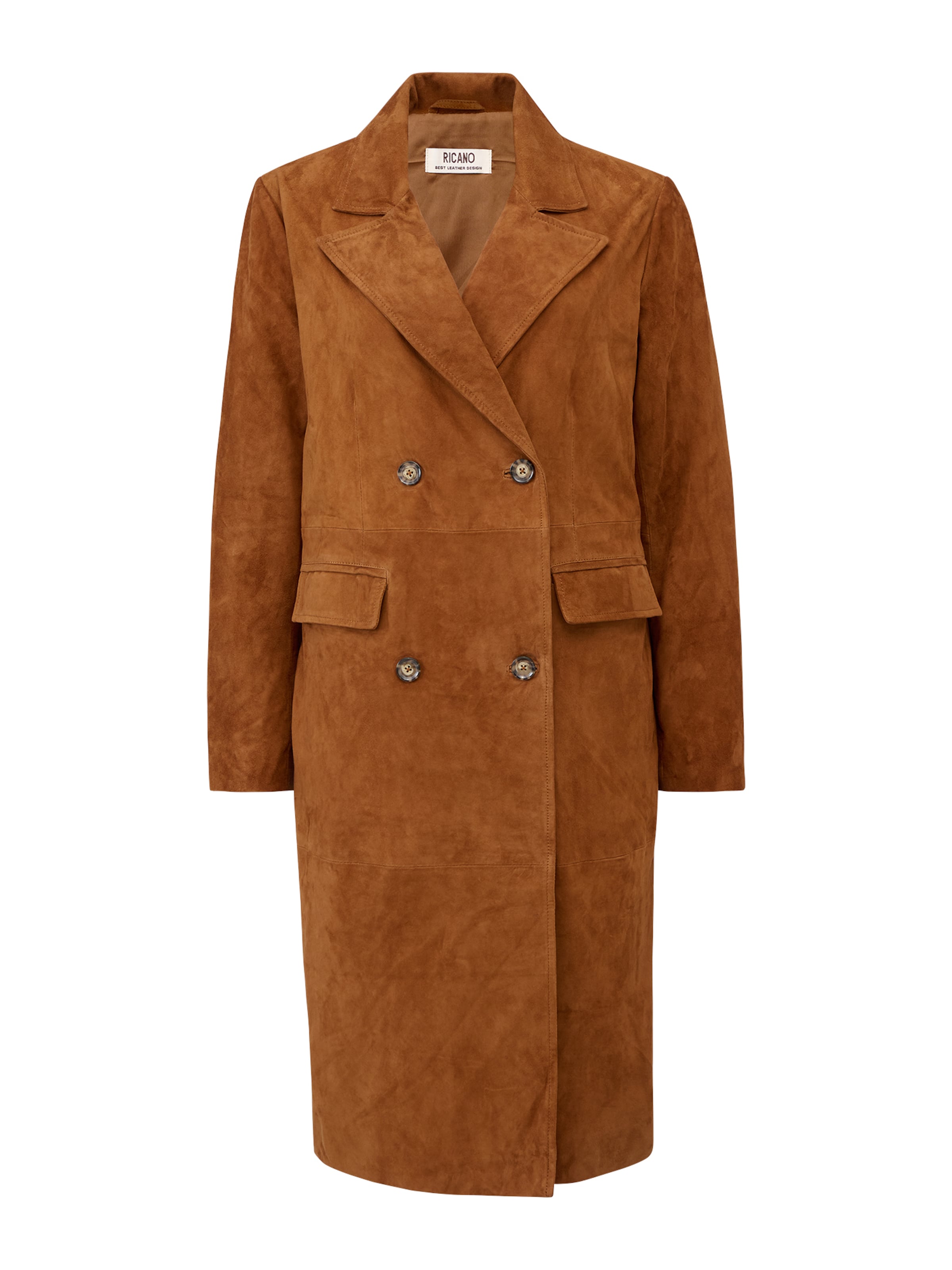 RICANO - Abrigo de entretiempo 'Monique' en marrón: frente