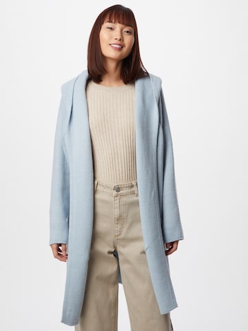 Zwillingsherz Knitted Coat 'Annabell' in Blue: front