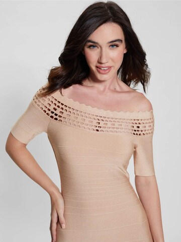 GUESS Cocktail Dress in Beige