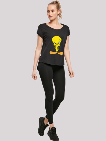 F4NT4STIC Shirt 'Looney Tunes Angry Tweety' in Black