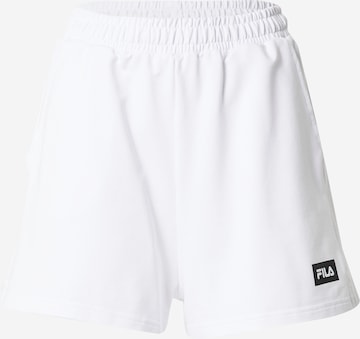 FILA Regular Pants 'BANAZ' in White: front