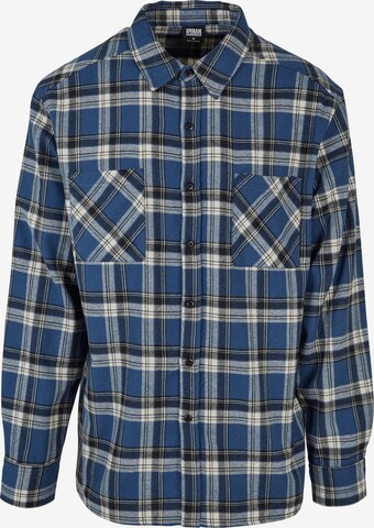 Urban Classics Regular fit Button Up Shirt 'Lake' in Blue: front