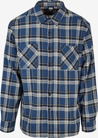 Urban Classics Regular Fit Hemd 'Lake' in Blau: predná strana