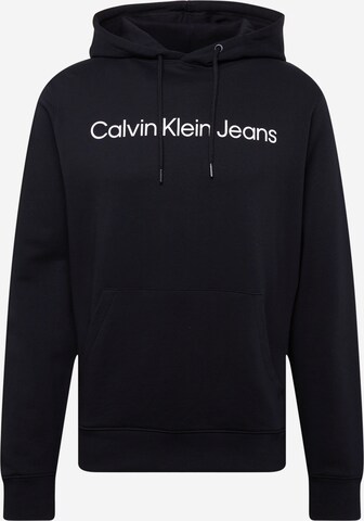 melns Calvin Klein Jeans Sportisks džemperis: no priekšpuses