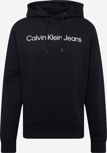 Calvin Klein Jeans Sudadera en negro / blanco, Vista del producto