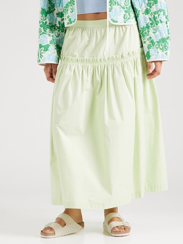 TOPSHOP Юбка в Зеленый: спереди