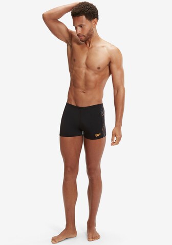 SPEEDO Athletic Swim Trunks in Black