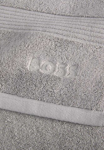 BOSS Towel in Silver: front