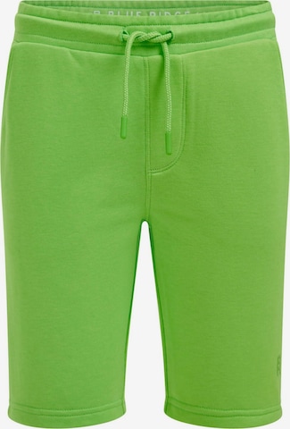 WE Fashion Slim fit Pants in Green: front