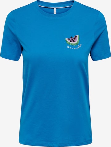 ONLY T-Shirt 'KITA' in Blau: predná strana