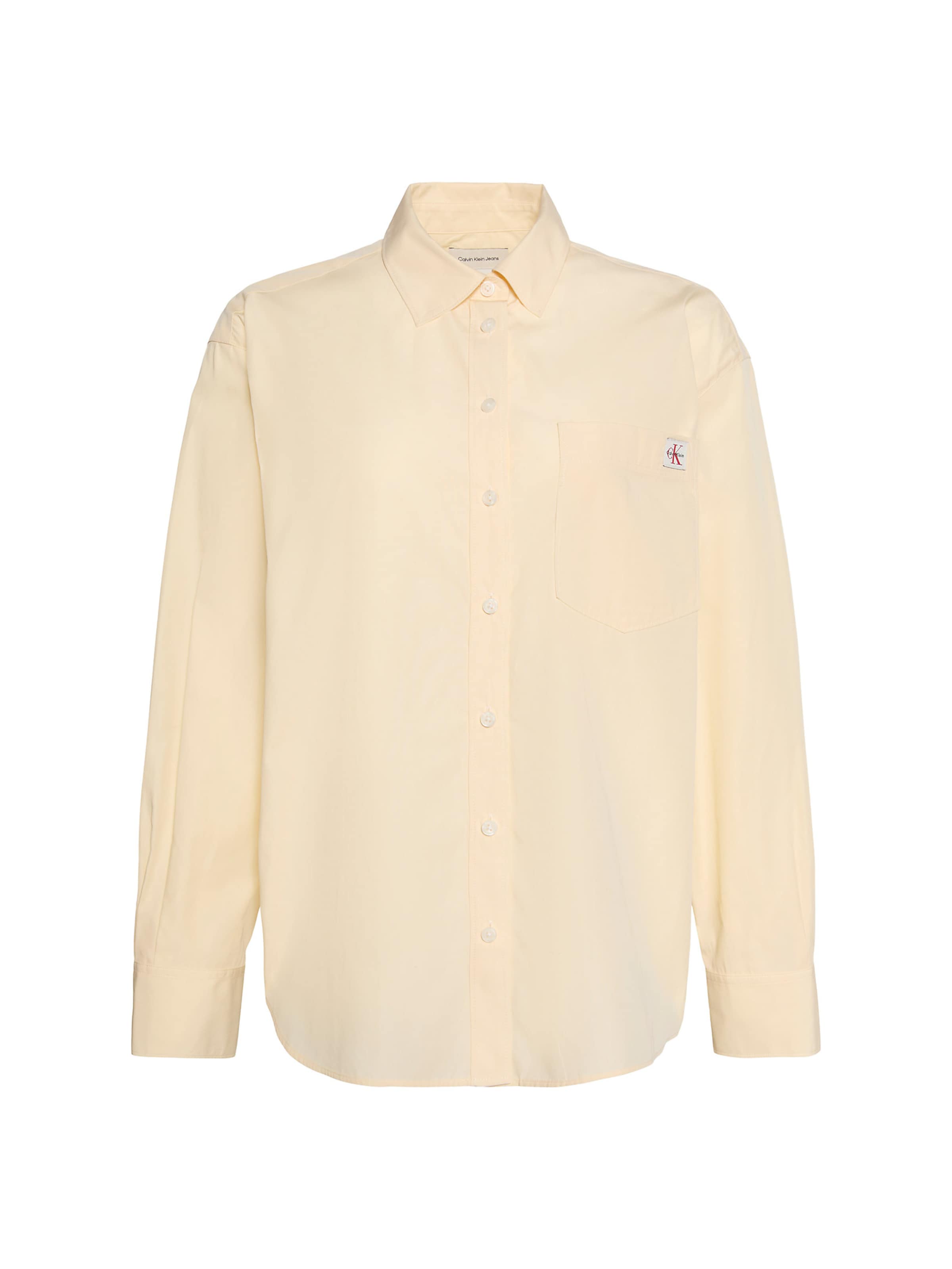 Calvin Klein Jeans Bluse in Beige: Vorderseite
