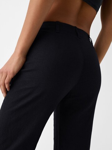 Bershka Flared Trousers in Black