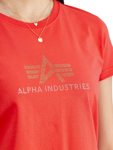 ALPHA INDUSTRIES Shirt 'Crystal' in Red