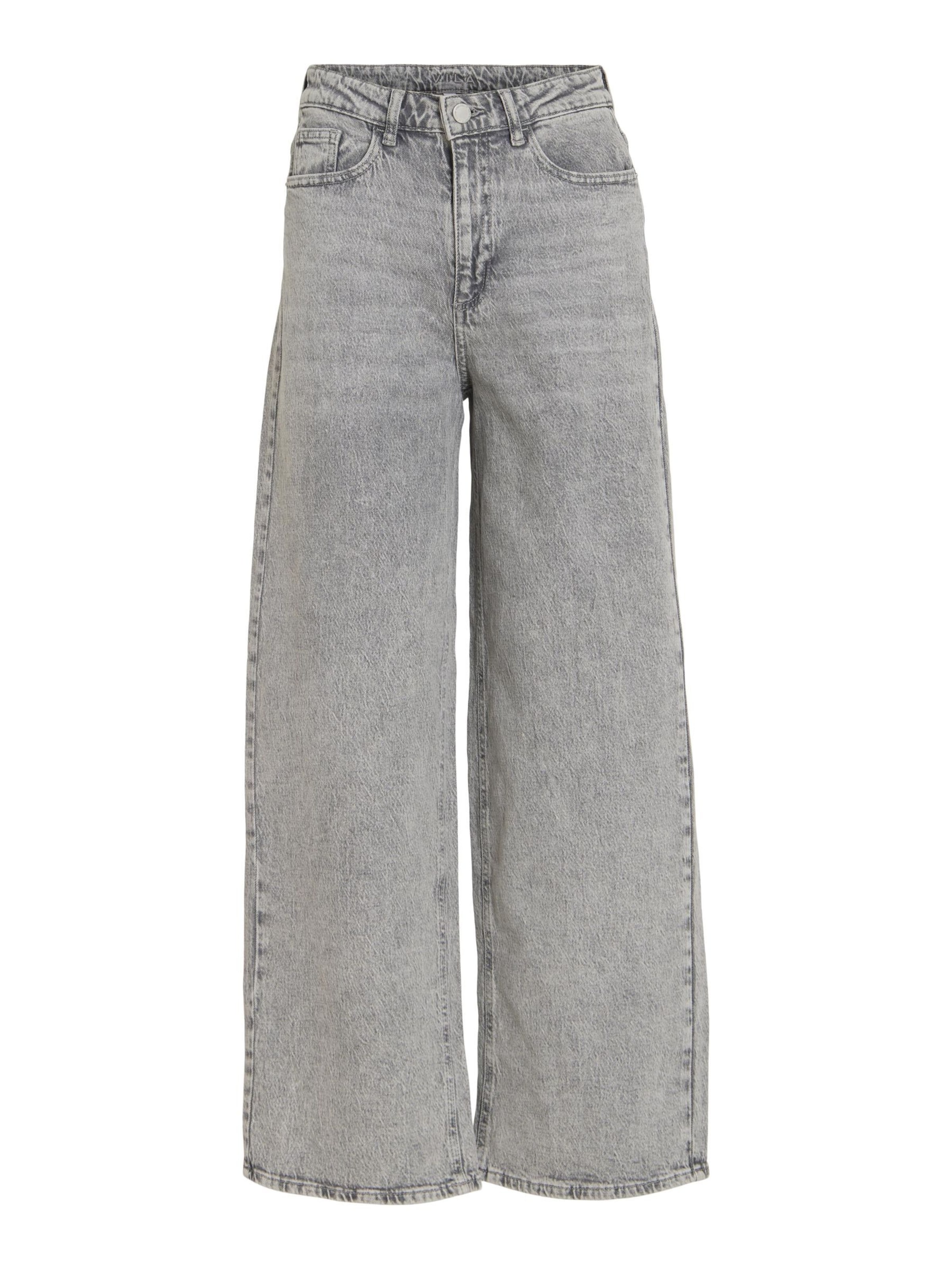 VILA - Calças de ganga 'VMFREYA' em cinzento: frente