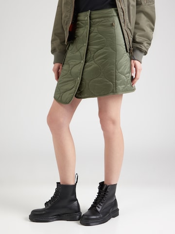 ALPHA INDUSTRIES Kjol i grön: framsida