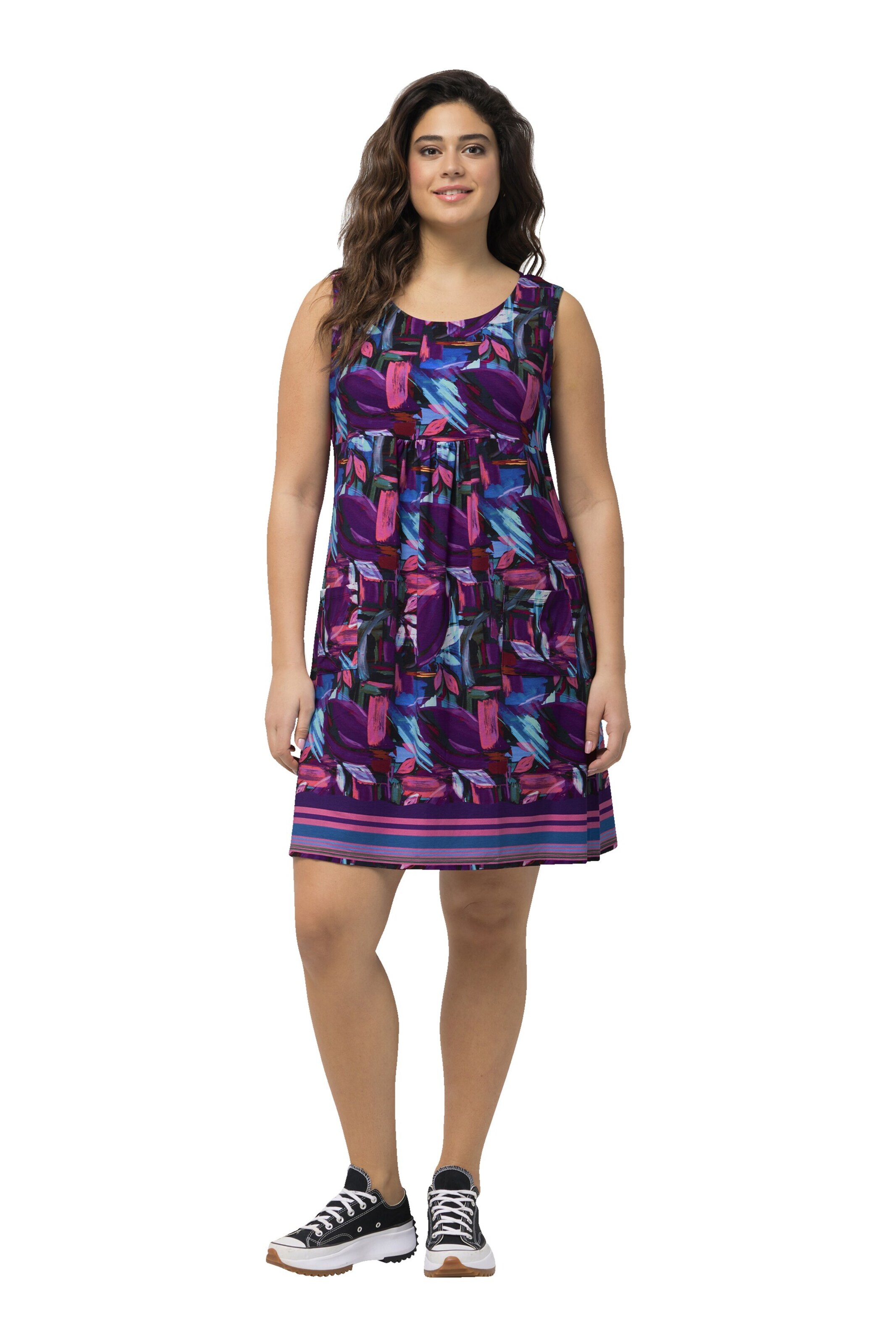 Robe Ulla Popken en violet : devant