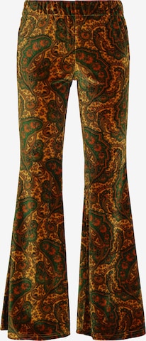 usha FESTIVALFlared/zvonoliki kroj Hlače - žuta boja: prednji dio