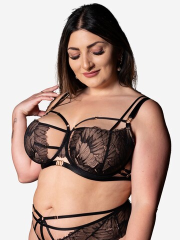 SugarShape Balconette BH in Zwart: voorkant