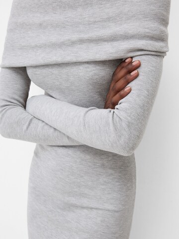 Bershka Knit dress in Grey