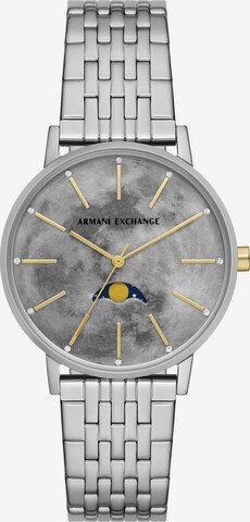 ARMANI EXCHANGE Analoguhr in Silber: predná strana