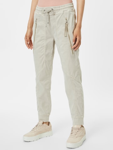 MAC Tapered Pants 'Future' in Beige: front