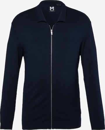 Men Plus Strickjacke in Blau: Vorderseite