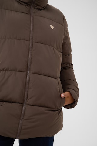 KAFFE CURVE Übergangsjacke in Braun