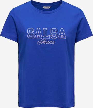 T-shirt Salsa Jeans en bleu : devant