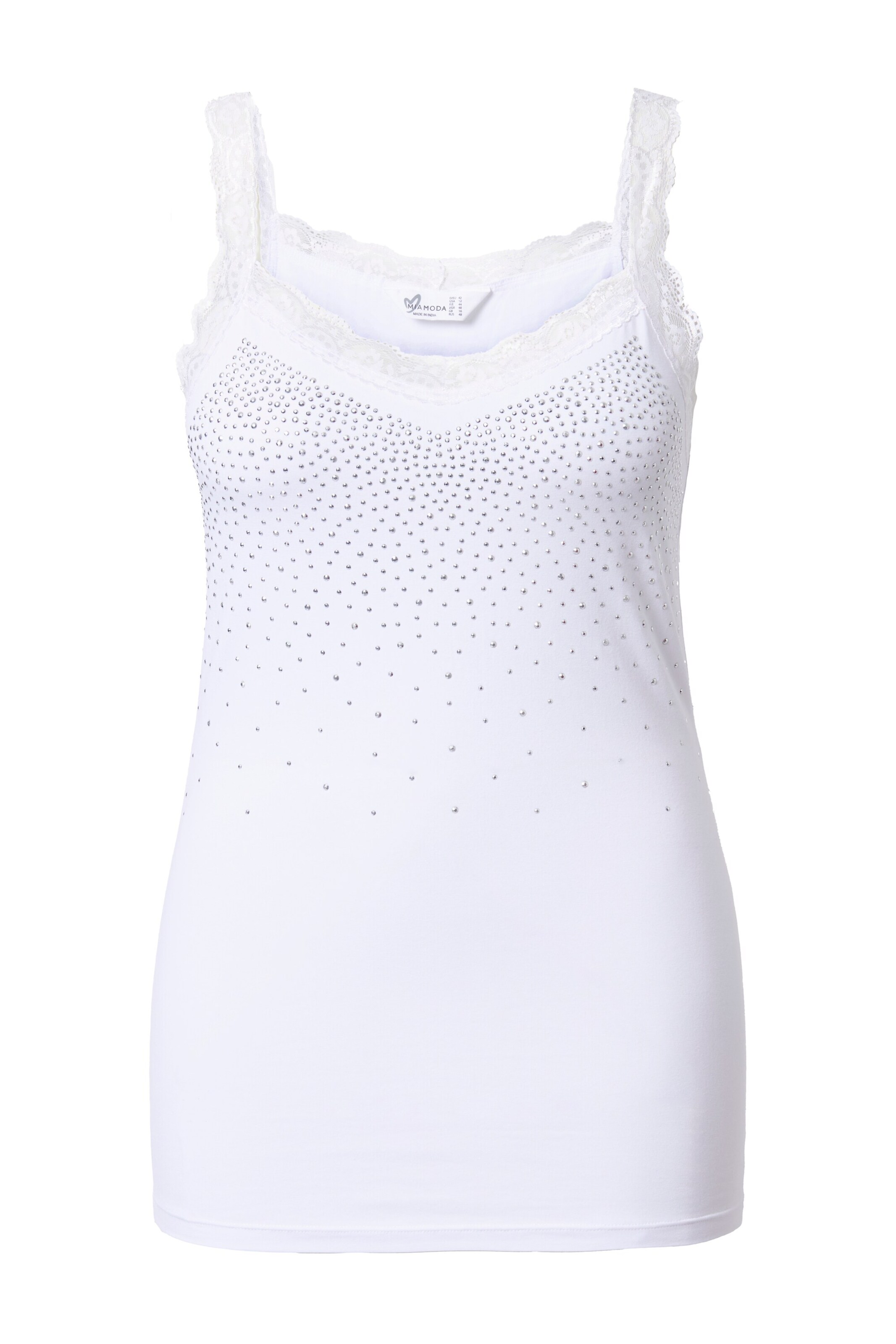 MIAMODA Top in White: front