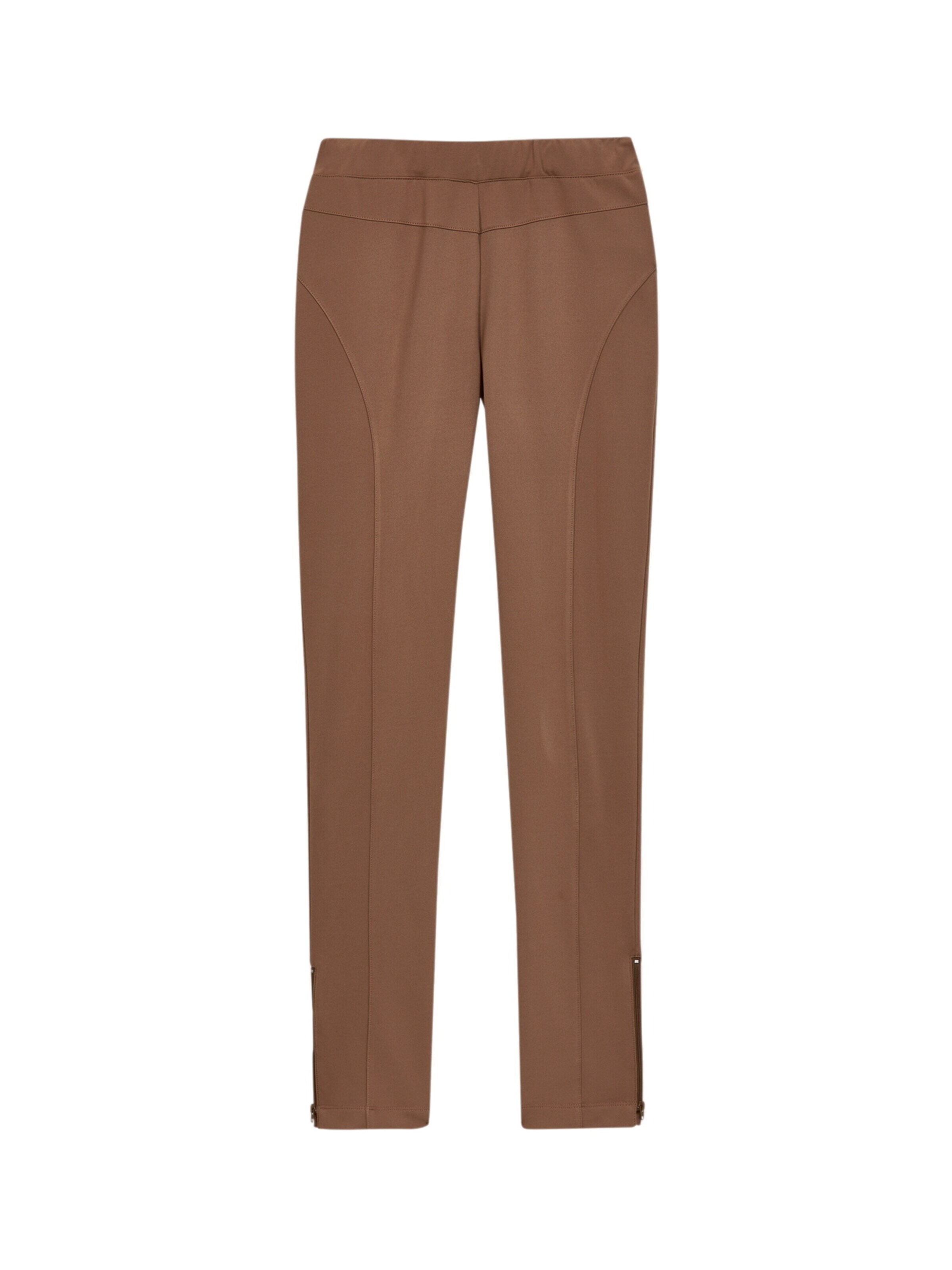 MADELEINE Slimfit Broek in Bruin: voorkant