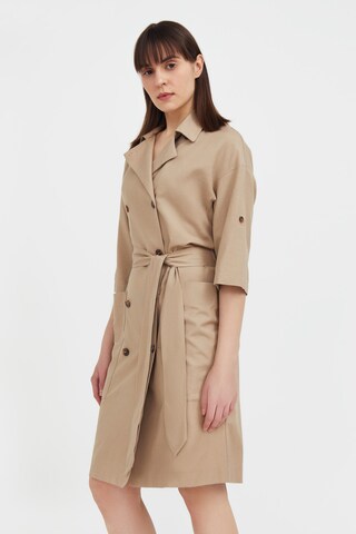 Finn Flare Shirt dress in Beige