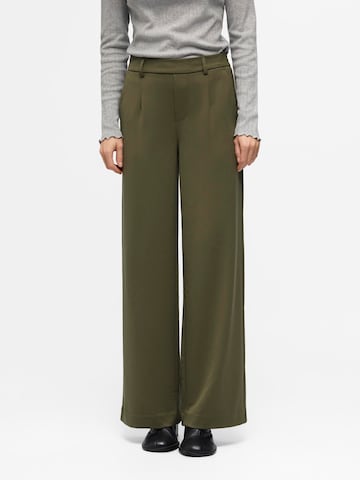 Wide leg Pantaloni 'Lisa' di OBJECT in verde: frontale