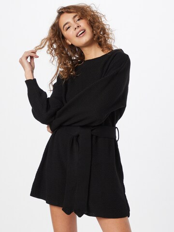 Robes en maille GLAMOROUS en noir : devant